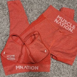 Muscle Nation Marl Seamless Set